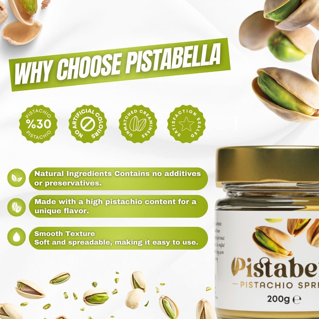 Pistabella 30% Turkish Pistachio Spread - Premium
