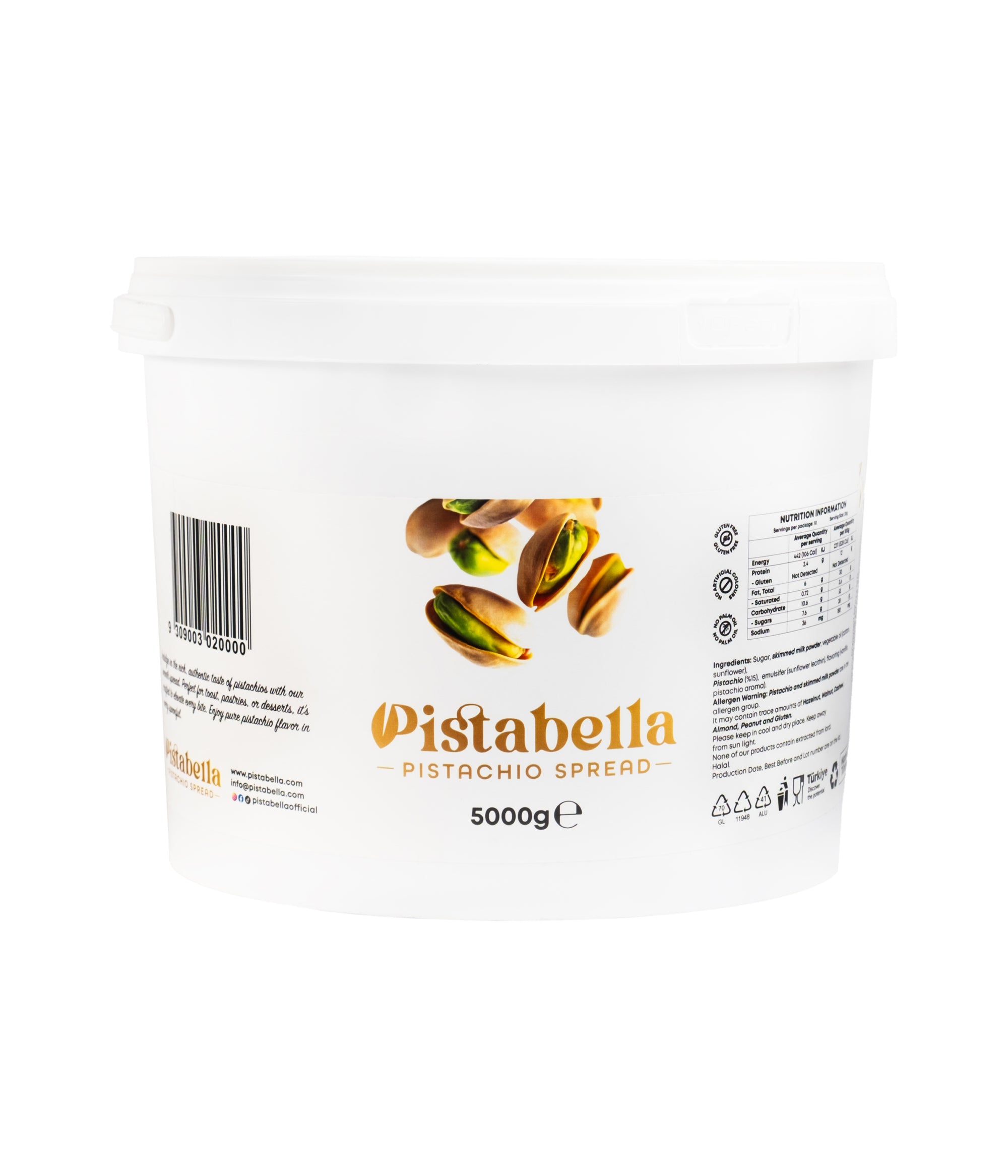 5kg Pistabella Bucket Pistachio Spread