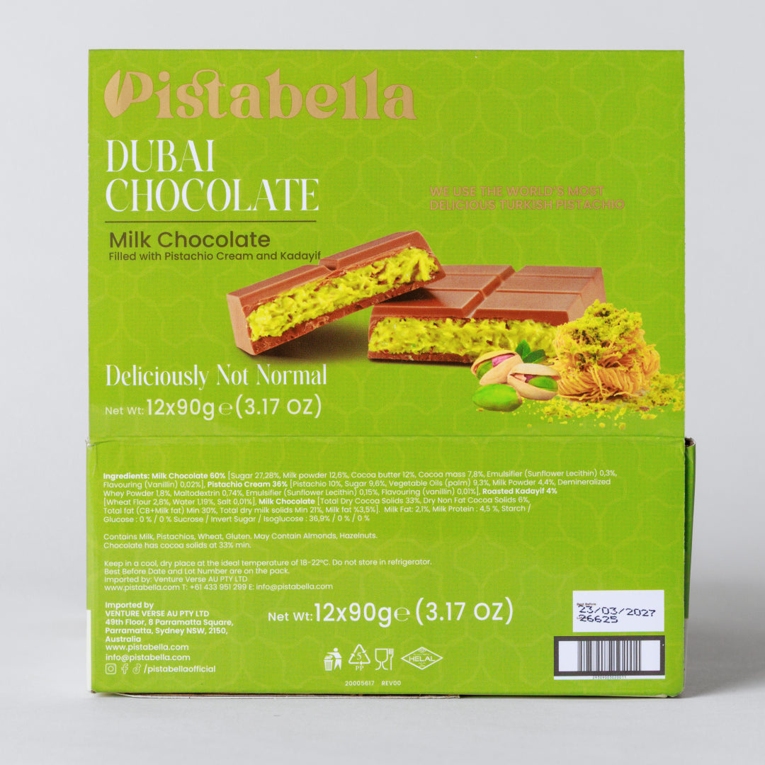 Pistabella Dubai Chocolate Bar